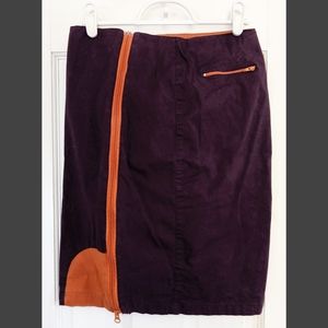 Purple & Orange Short 90s Vintage Mini Skirt Club Skunkfunk